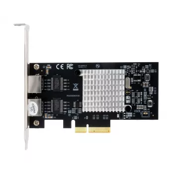 EXSYS EX-60202 Dual 1 Gigabit Ethernet PCIe x4 κάρτα, Intel I350-AM2 chipset, 2x RJ45, περιλαμβάνεται Low Profile βάση