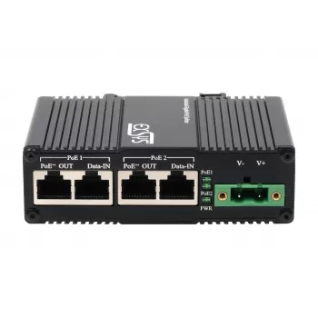 EXSYS 2-Port PoE++ 10 Gigabit Injector 90W, -40°C έως +80°C (EX-60350)