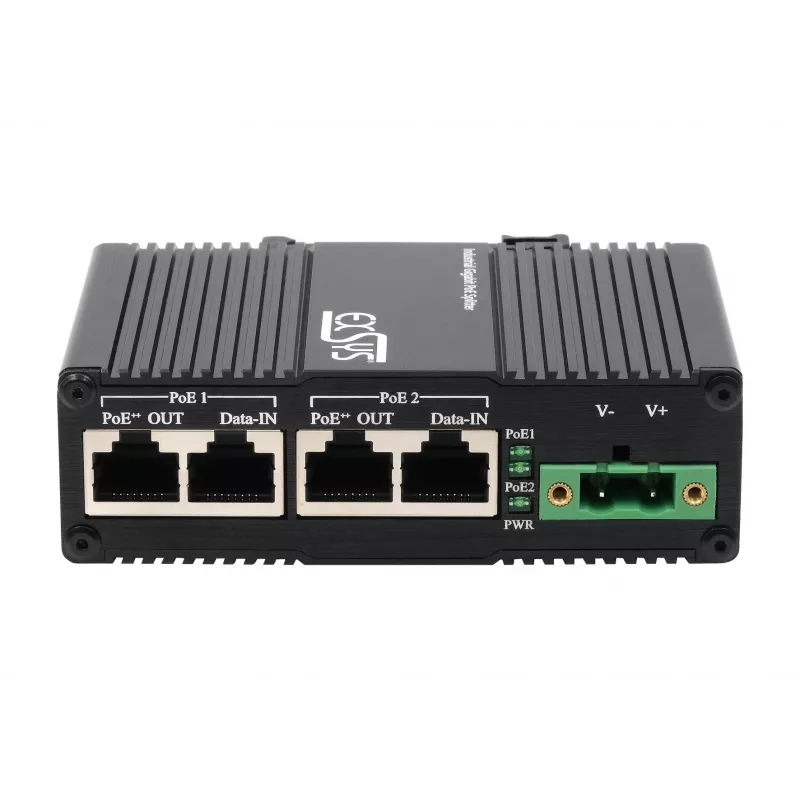 EXSYS 2-Port PoE++ 10 Gigabit Injector 90W, -40°C έως +80°C (EX-60350)
