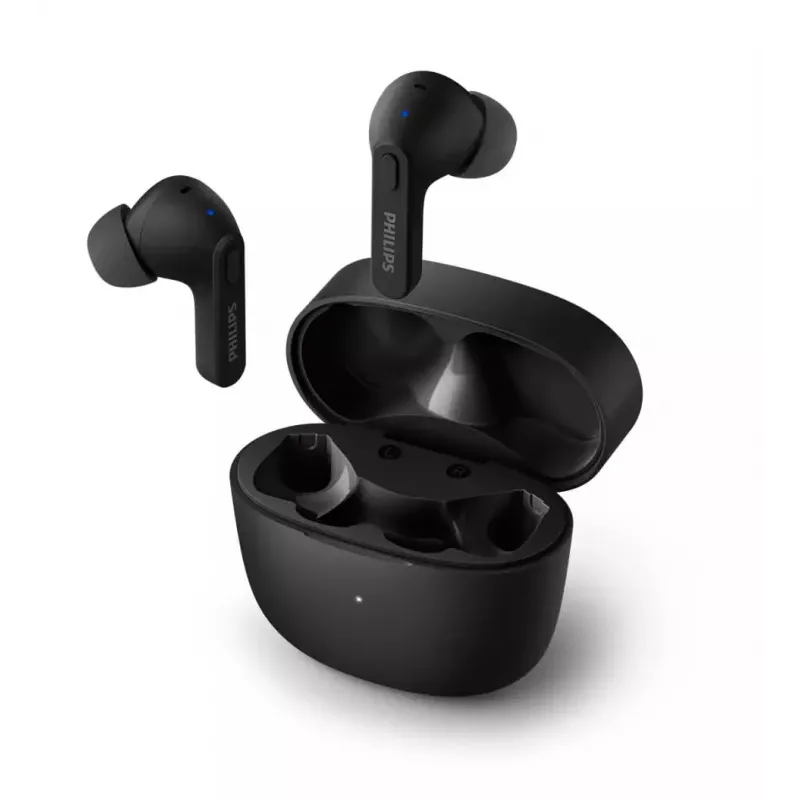 PHILIPS TAT2206BK/00 True Wireless In-Ear ακουστικά με θήκη φόρτισης, μαύρο
