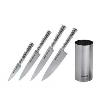 SAMURA Bamboo σετ 4 μαχαιριών με βάση