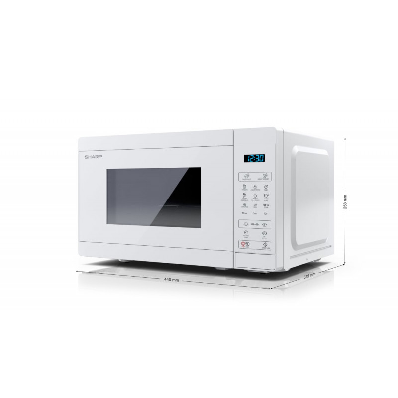 Sharp YC-MG02E-C 2-in-1 φούρνος μικροκυμάτων με γκριλ, 20 L, 800 W, κρεμ