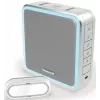 Honeywell DC915SGL ασύρματο κουδούνι πόρτας σετ, εμβέλεια 200 m, 90 dB, 8 μελωδίες, ασημί/γκρι