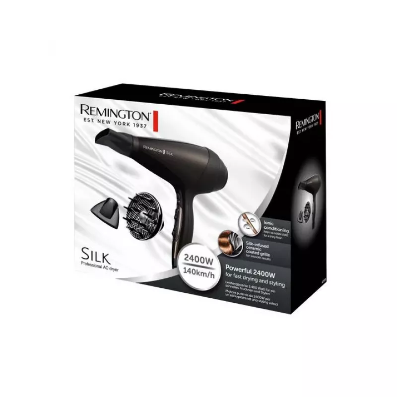 Remington Silk AC πιστολάκι μαλλιών, 2400W, μαύρο