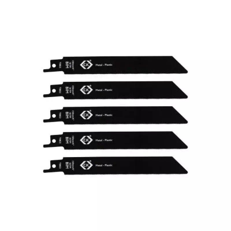 C.K Tools T0822 Λεπίδες σέγας 18 TPI, 150 mm, Συσκευασία 5 τεμ.