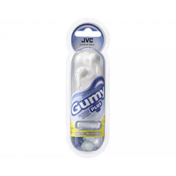 JVC Gumy Plus In-Ear Ακουστικά με μικρόφωνο, Λευκό
