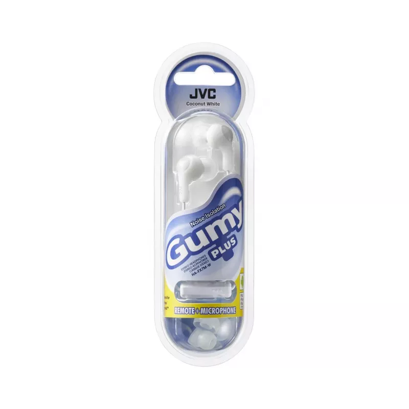 JVC Gumy Plus In-Ear Ακουστικά με μικρόφωνο, Λευκό