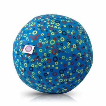 BUBA BLOON Bubabloon μπαλόνι latex με επένδυση υφάσματος, κύκλοι μπλε