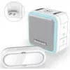 Honeywell DC515SP2L ασύρματο κουδούνι πόρτας με γκονγκ πρίζας και κουμπί, εμβέλεια 150 m, 6 μελωδίες, λευκό