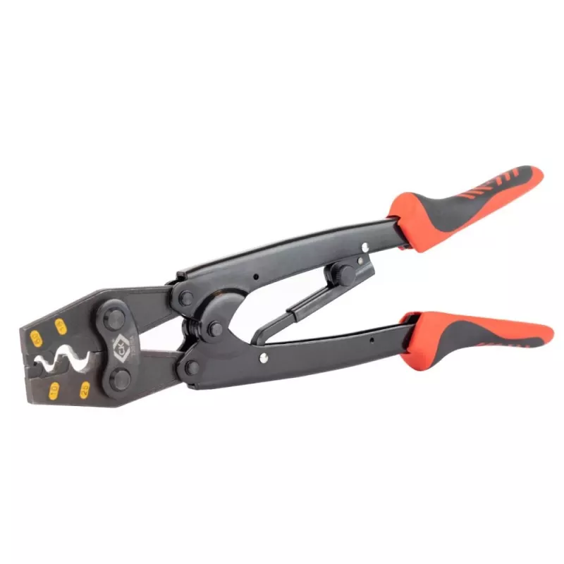 C.K Tools T3676A Πένσα Πρέσας για Αμόνωτους Συνδετήρες Καλωδίων 6-25 mm²