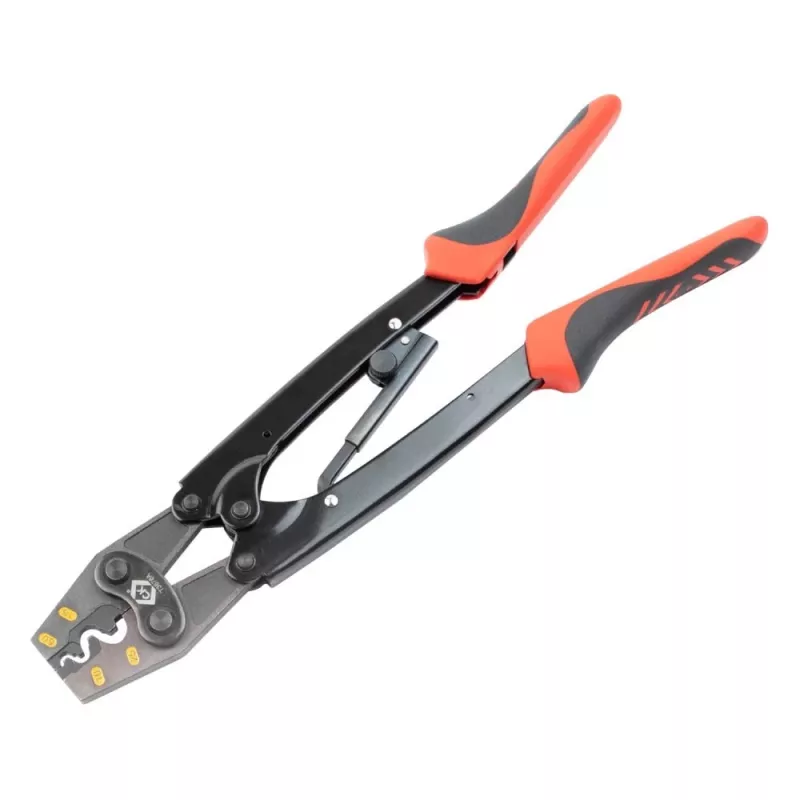 C.K Tools T3676A Πένσα Πρέσας για Αμόνωτους Συνδετήρες Καλωδίων 6-25 mm²