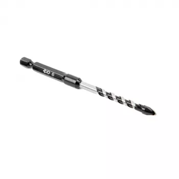 C.K Tools T3115 060 Τρυπάνι Πλακιδίων 6 mm με Μύτη Καρβιδίου Βολφραμίου, 105 mm Μήκος, Στέλεχος Εξάγωνο 1/4 ίντσας, Χάλυβας 40CR