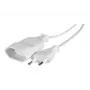 CUC Exertis Connect 573722 Καλώδιο Επέκτασης Εσωτερικού Χώρου, 1 Πρίζα AC, 1,8 m, Λευκό
