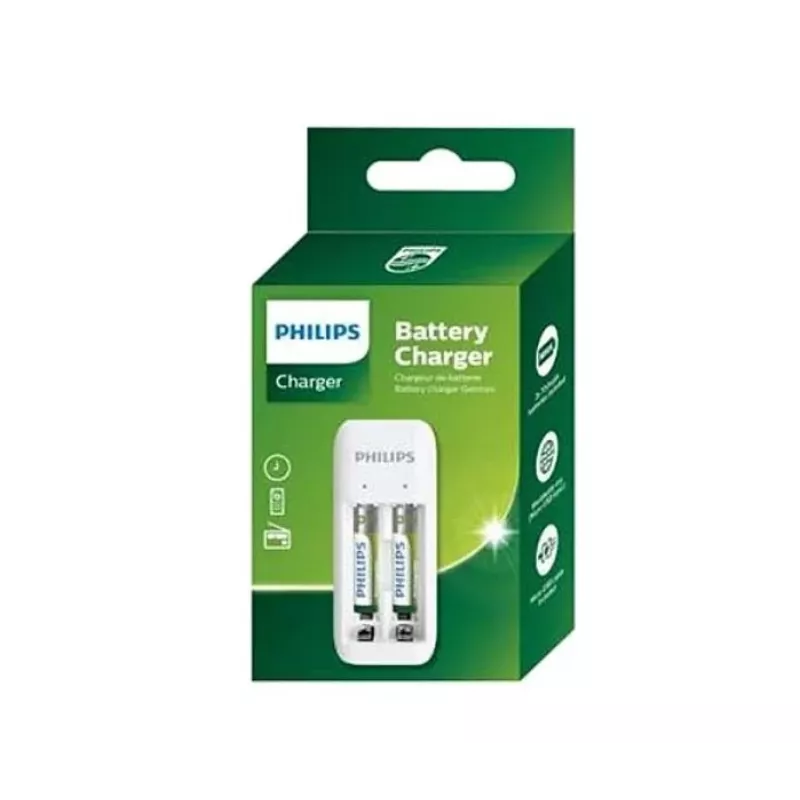 Philips SCB2070NB/00 Φορτιστής Μπαταριών με 2x AA 700 mAh Μπαταρίες