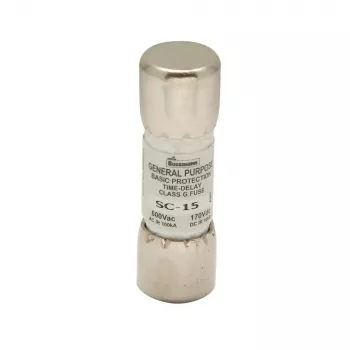 Eaton BK/SC-15 Bussmann Ασφάλεια SC κλάσης G 15 A 600 V AC 170 V DC ταχείας τήξης φυσιγγίου