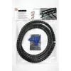 HellermannTyton HWPP25/2-BK Αυλακωτός σωλήνας, 25 mm ονομαστική διάμετρος, Μαύρο, 25 m μήκος