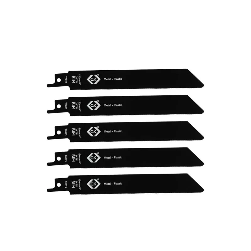 C.K Tools T0823 Λεπίδες σπαθόσεγας 24 TPI, 150 mm, Bi-Metal, συσκευασία 5 τεμ.