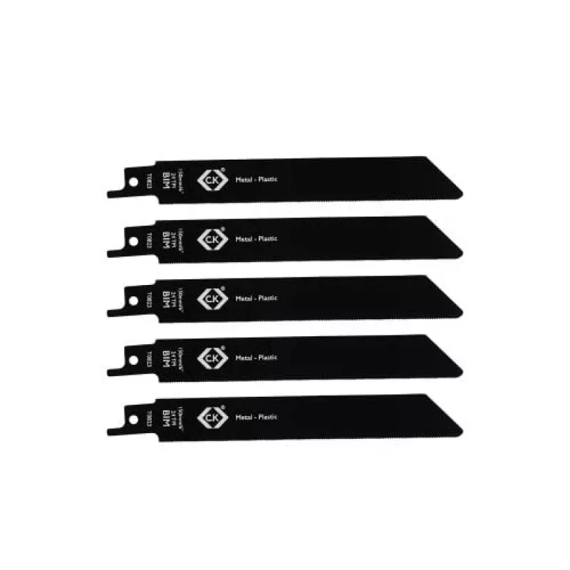 C.K Tools T0823 Λεπίδες σπαθόσεγας 24 TPI, 150 mm, Bi-Metal, συσκευασία 5 τεμ.