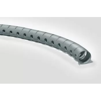HellermannTyton Helawrap HWPP25/2-SR Σπιράλ κανάλι διαχείρισης καλωδίων, Ασημί, πολυπροπυλένιο, 2 m, 27 mm εξωτερική διάμετρος
