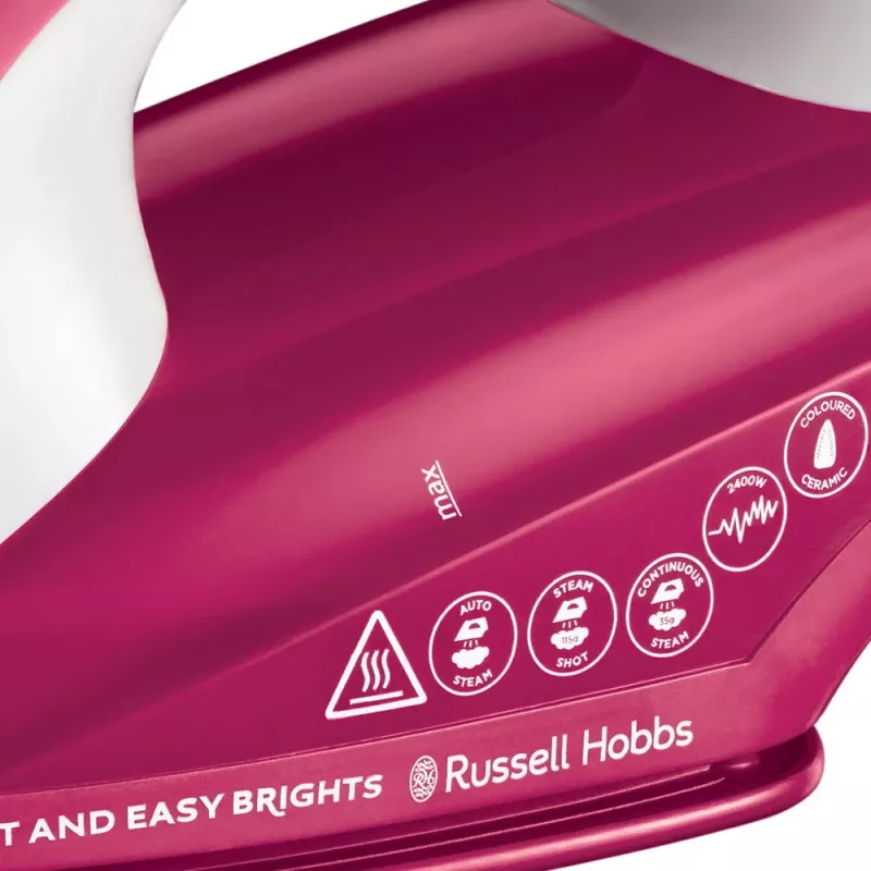 Russell Hobbs Light & Easy Pro Σίδερο ατμού 2400W Easy Brights Berry (26480-56)