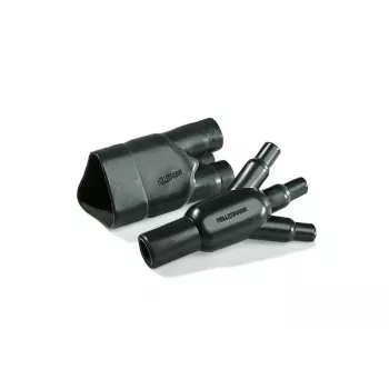 HellermannTyton 403-06180 Θερμοσυστελλόμενο εξάρτημα παπούτσι 90°, Μαύρο, 2:1, με κόλλα
