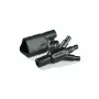 HellermannTyton 403-06180 Θερμοσυστελλόμενο εξάρτημα παπούτσι 90°, Μαύρο, 2:1, με κόλλα