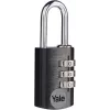 Yale YE3CB/20/121/1/BK 20 mm μαύρο λουκέτο με συνδυασμό