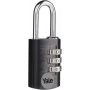 Yale YE3CB/20/121/1/BK 20 mm μαύρο λουκέτο με συνδυασμό