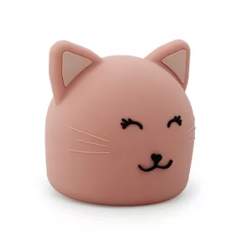 Trixie Baby φωτιστικό νυκτός γάτα - επαναφορτιζόμενο LED σιλικόνης με αισθητήρα αφής, θερμό λευκό & 7 χρώματα εναλλαγής