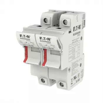 Eaton CH142DU 2πολική κυλινδρική βάση ασφάλειας, 50 A, 690 V AC, τοποθέτηση σε ράγα DIN, 14 x 51 mm