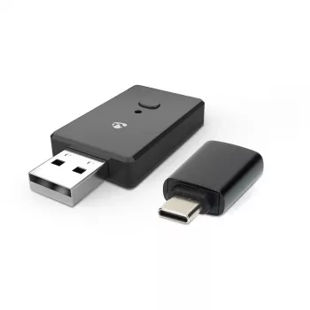 Nedis CKAA2400BK Bluetooth 5.0 USB-A adapter μαύρο 10 m εμβέλεια
