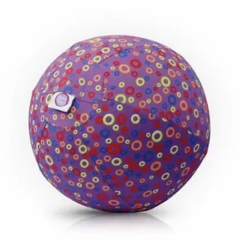 BUBA BLOON Bubabloon μπαλόνι latex με υφασμάτινο κάλυμμα, κύκλοι μωβ