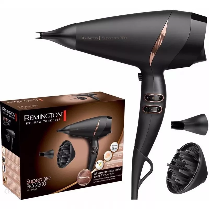 Remington Supercare Pro AC7200 πιστολάκι μαλλιών, 2200W, μαύρο