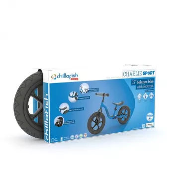 Chillafish Charlie Sport 12 ποδήλατο ισορροπίας, ναυτικό μπλε, 2-5 ετών
