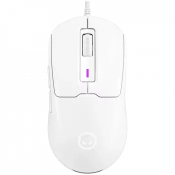 LORGAR MSA10R ενσύρματο ποντίκι gaming, PixArt 3311, 6 προγραμματιζόμενα κουμπιά, λευκό (LRG-MSA10R-WH)