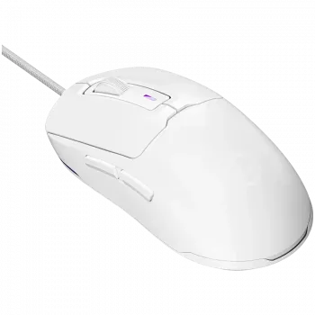 LORGAR MSA10R ενσύρματο ποντίκι gaming, PixArt 3311, 6 προγραμματιζόμενα κουμπιά, λευκό (LRG-MSA10R-WH)