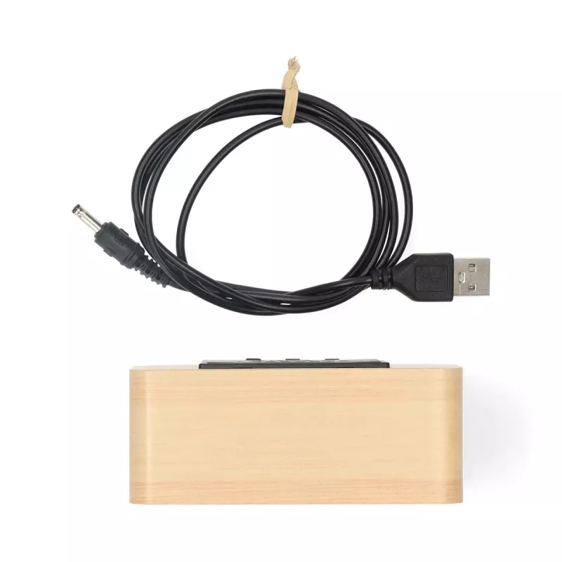 Nedis Ψηφιακό ραδιόφωνο-ξυπνητήρι, Ξύλο