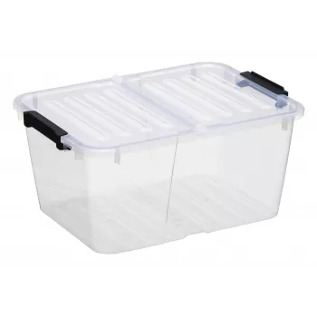 plast team HOME BOX FLEX 15L Κουτί αποθήκευσης με πτυσσόμενο καπάκι, Ανακυκλωμένο PP, 1 τεμ. 23010800