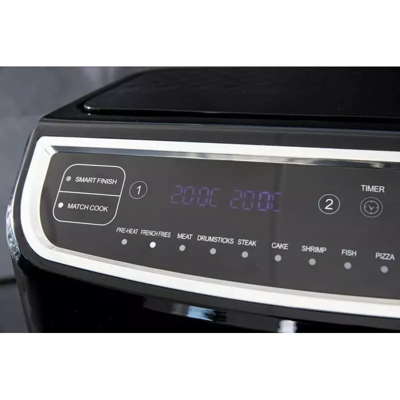 Gastronoma Dual Basket Αεροφριτέζα 9L 2400W Μαύρο