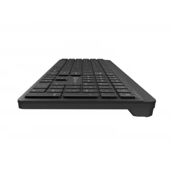 Natec Tang US ασύρματο πληκτρολόγιο Bluetooth + 2,4 GHz Silent Slim μαύρο