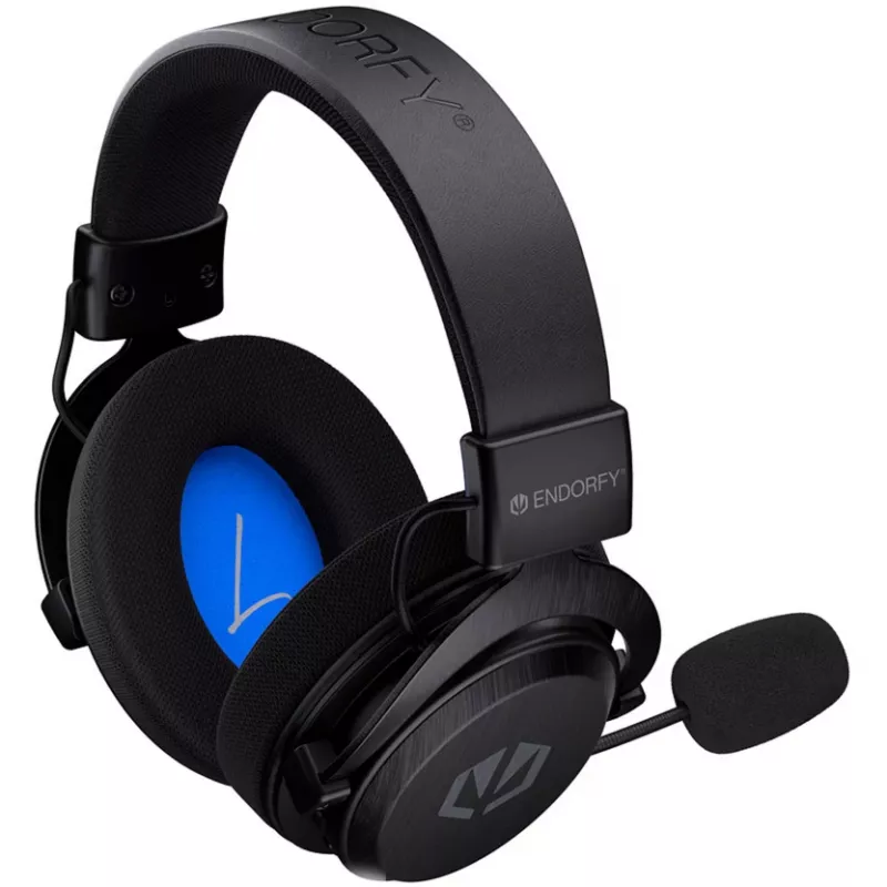 ENDORFY VIRO Infra Wireless Gaming Headset (Μαύρο, 2,4 GHz USB-C Dongle, Bluetooth, USB-C, 3,5 mm Jack)