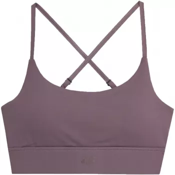 4F F079 Γυναικείο Αθλητικό Σουτιέν Medium Support Μωβ L
