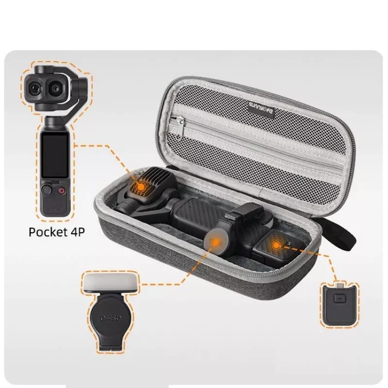 SUNNYLIFE Σκληρή θήκη για DJI Osmo Pocket 4 Pro / 4p – Γκρι