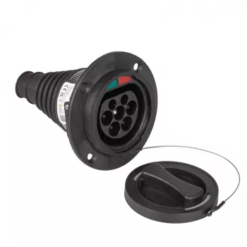 Akyga AK-SC-E26 Type-2-EV βύσμα φόρτισης (αρσενικό), τριφασικό, 32 A, IP44, μαύρο