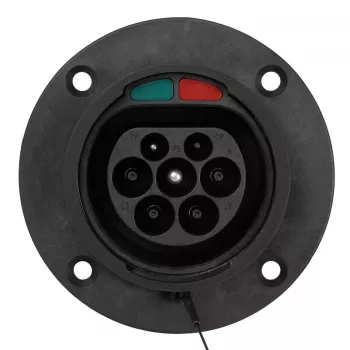 Akyga AK-SC-E26 Type-2-EV βύσμα φόρτισης (αρσενικό), τριφασικό, 32 A, IP44, μαύρο