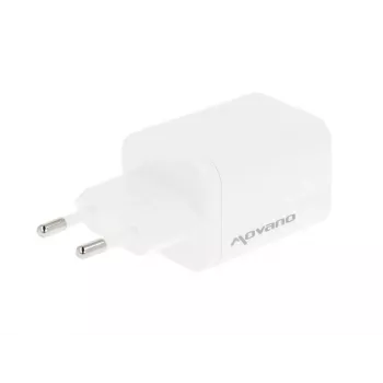 MOVANO GaN 65W 2x USB-C PD + USB-A φορτιστής (λευκός)