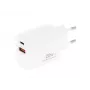 MOVANO GaN 20W USB-C PD + USB-A Φορτιστής (Λευκό)