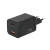 MOVANO GaN 65W 2x USB-C PD + USB-A Φορτιστής (Μαύρο)