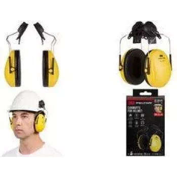 3M PELTOR Optime I H510P3E Ωτοασπίδες με Βάση Κράνους, Κίτρινο H510P3E-1
