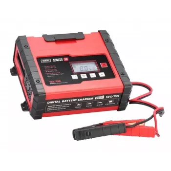 IDEAL Φορτιστής PRAKTIK CHARGER 15 LCD, τάση φόρτισης: 12V/6V, 15A/7.5A, 9-βάθμια αυτόματη, IP65